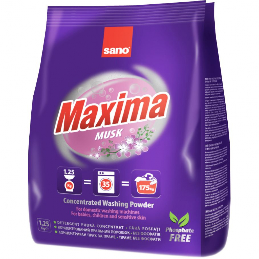 Пральний порошок Sano Musk 1.25 кг (7290000288727) - зображення 1