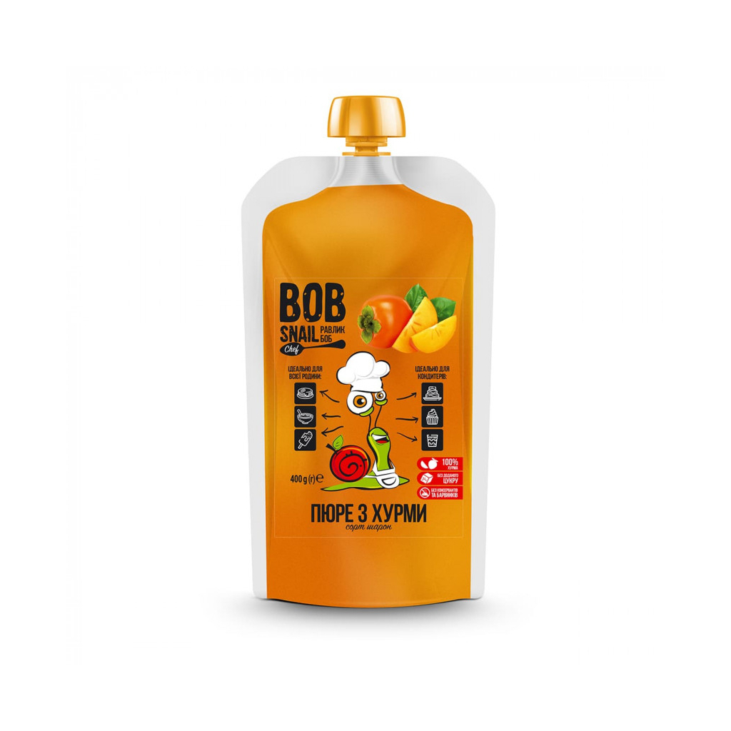Дитяче пюре Bob Snail Хурма 400 г (4820219342809) - зображення 1