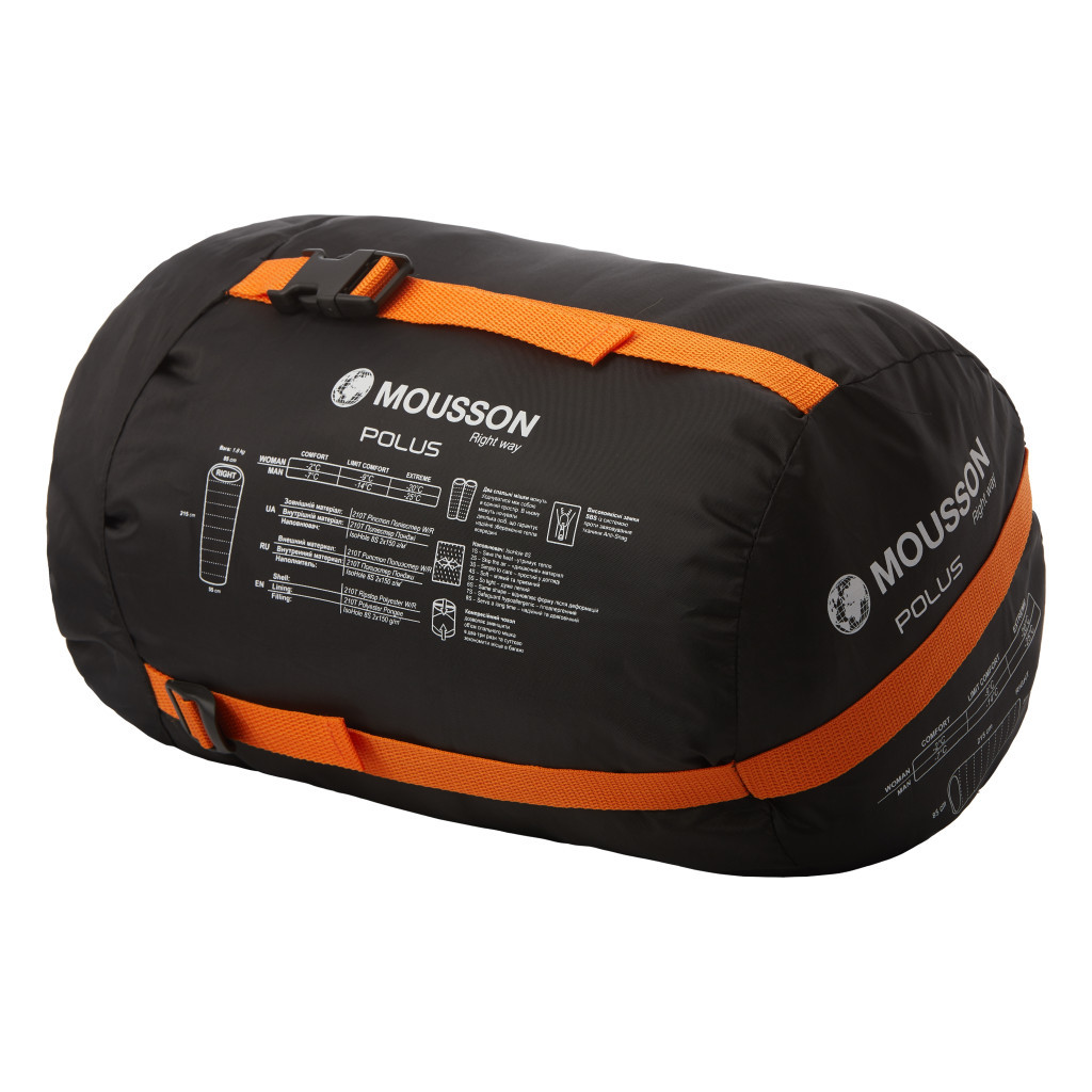 Спальний мішок Mousson POLUS R Оранжевый (9046) - зображення 12