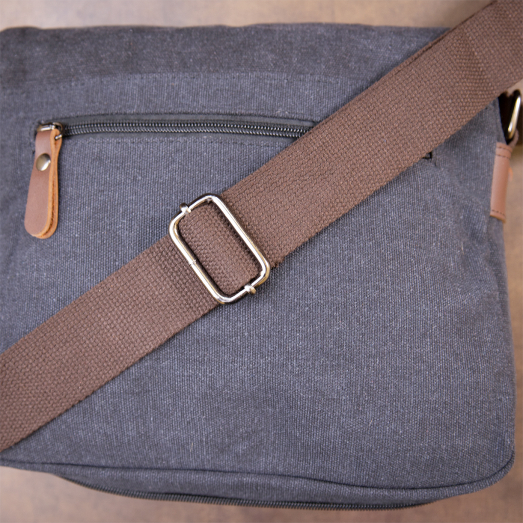 Сумка Vintage Текстильна Чорна (20604) - зображення 11