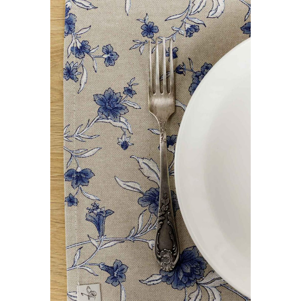 Серветка на стіл Прованс Квіти синій Господиня 35х45 см (4823093451810) - зображення 4
