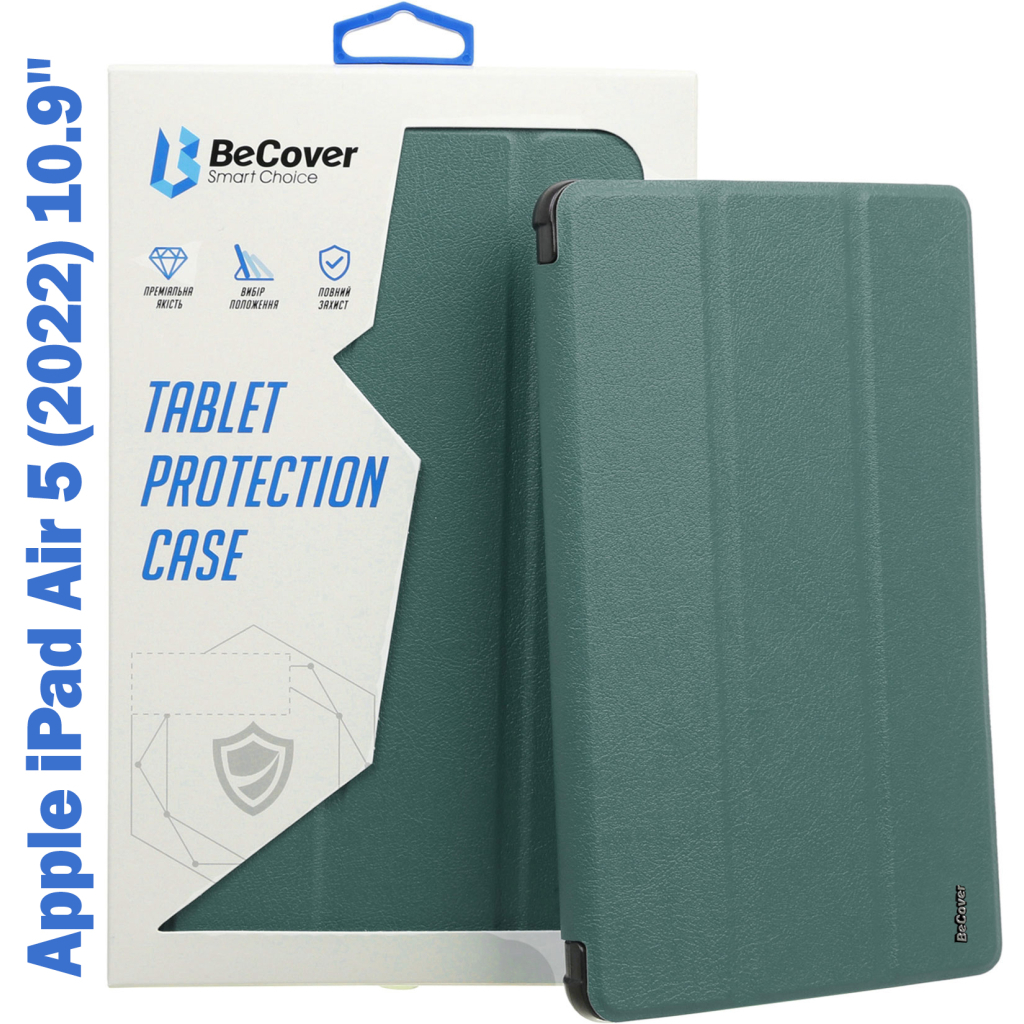 Чохол до планшета BeCover Magnetic Apple iPad Air 5 (2022) 10.9" Dark Green (708526) - зображення 1