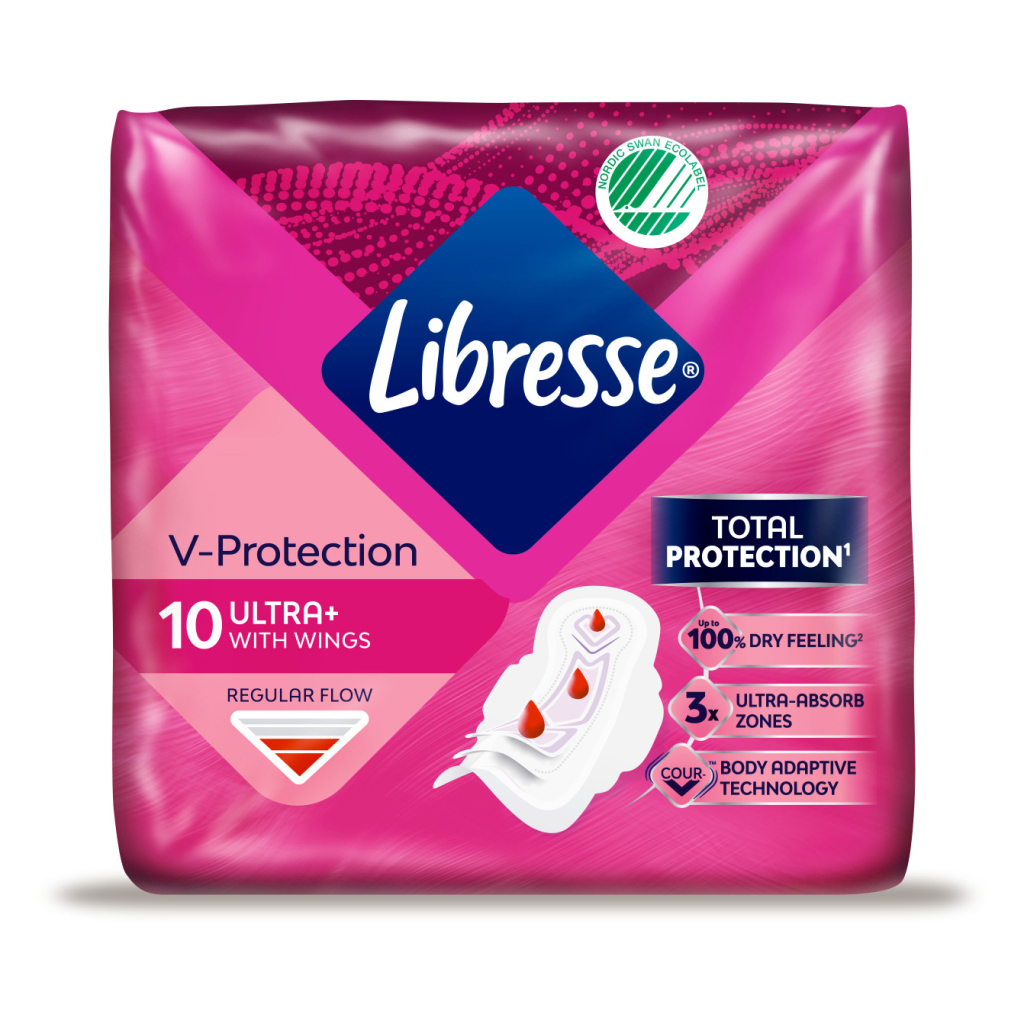 Гігієнічні прокладки Libresse Ultra Normal Soft 10 шт (7310790088731) - зображення 1