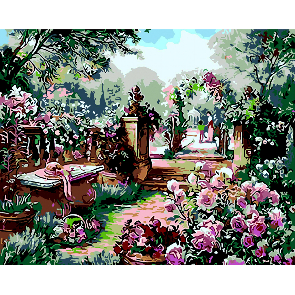 Картина по номерам ZiBi Трояндовий сад 40*50 см ART Line (ZB.64105) - зображення 1
