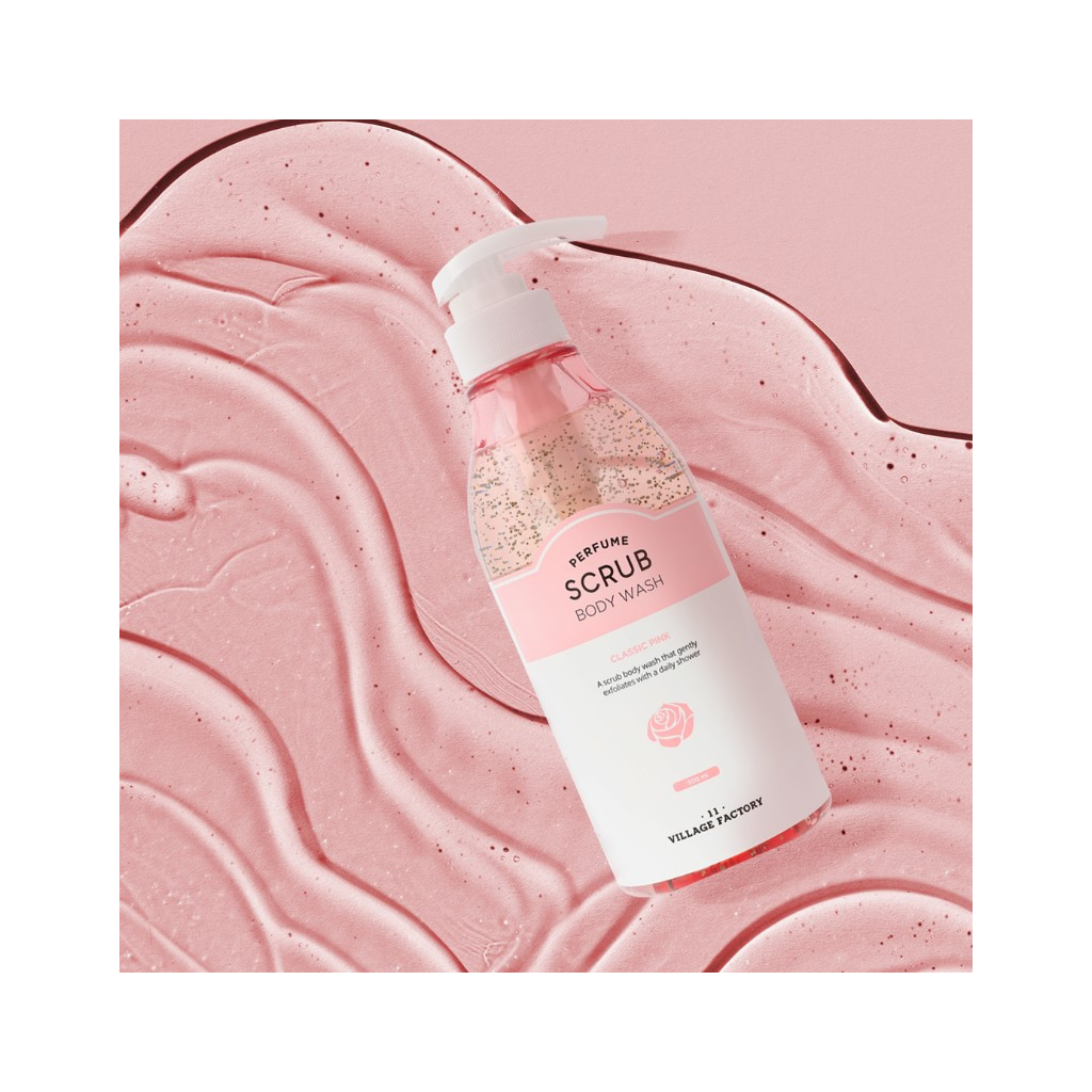 Гель для душу Village 11 Factory Perfume Scrub Body Wash Classic Pink 500 мл (8809663752538) - зображення 2