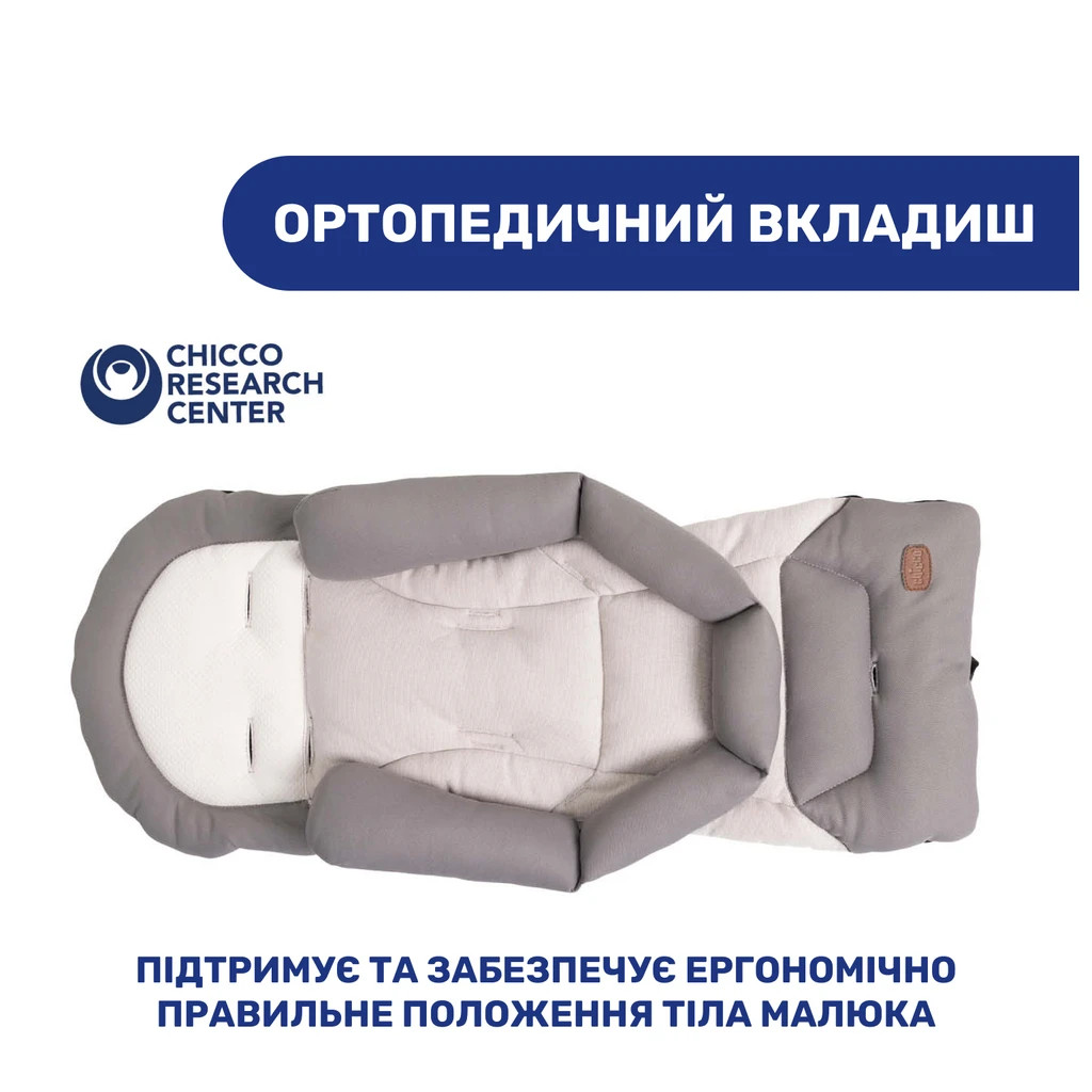 Коляска Chicco 2 в 1 Mysa Світло-сіра (2900990851478) (87026.31.01) - зображення 7