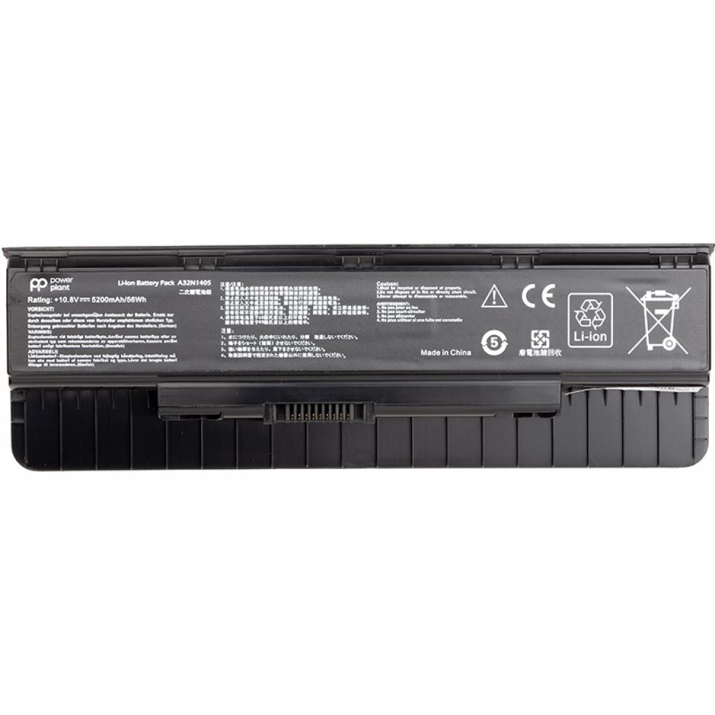 Акумулятор до ноутбука ASUS ROG G551 (A32N1405) 10.8V 5200mAh PowerPlant (NB430659) - зображення 1