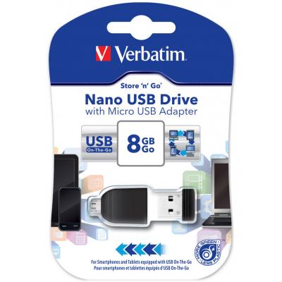 USB флеш накопичувач Verbatim 8GB OTG USB 2.0 (49820) - зображення 7