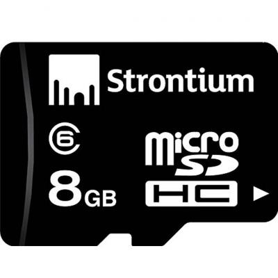 Карта пам'яті Strontium Flash 8GB microSD class6 (SR8GTFC6R) - зображення 1
