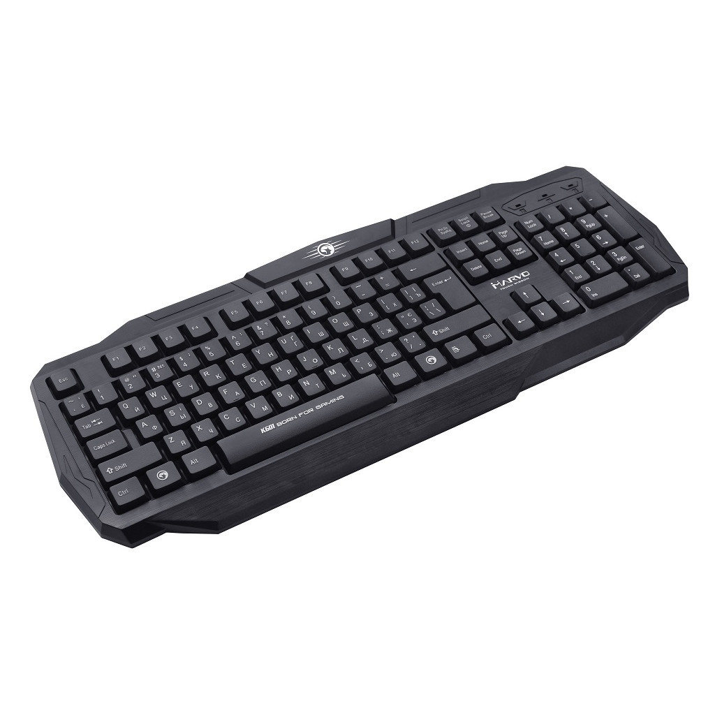 Клавіатура Marvo K601 Multi-LED USB - зображення 4