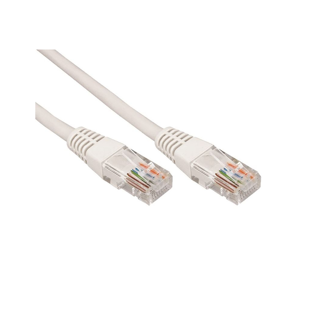 Патч-корд 0.25м, UTP, cat.5e, CU, 24AWG, gray Kingda (KD-PAUT3025GY) - зображення 1