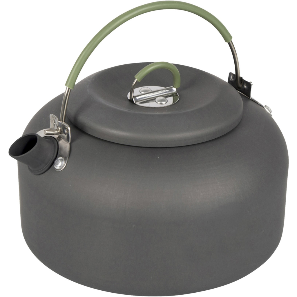 Чайник туристичний Bo-Camp Hard Anodized 1.4 л Сірий/Зелений (2200410) - зображення 1