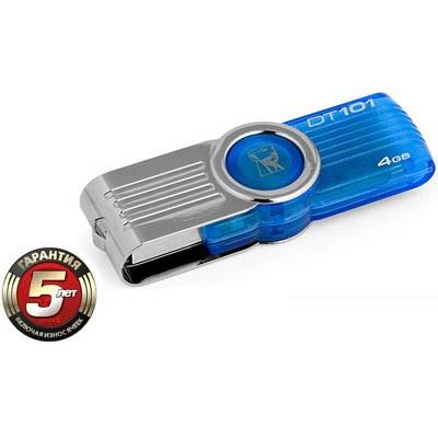 USB флеш накопичувач Kingston 4Gb DataTraveler 101 G2 (DT101G2/4GB/DT101G2/4GBZ) - зображення 1