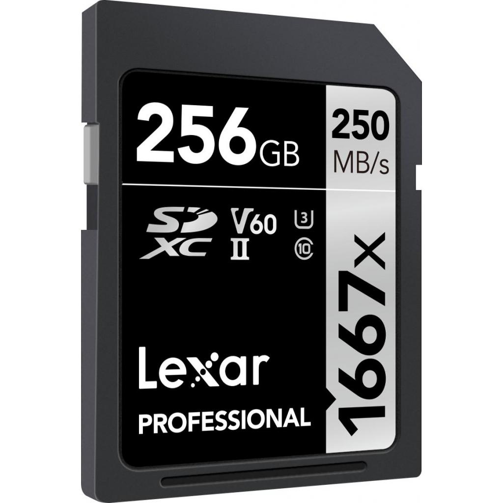 Карта пам'яті Lexar 256GB SDXC class 10 UHS-II U3 V60 1667x Professional (LSD256CB1667) - зображення 2