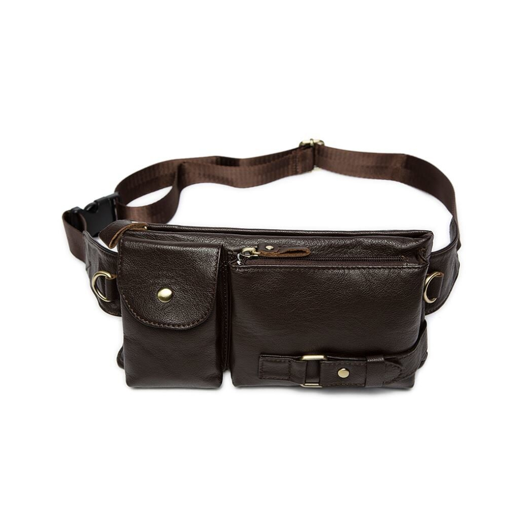 Сумка Vintage Поясна чоловіча Коричнева (14747) - зображення 1