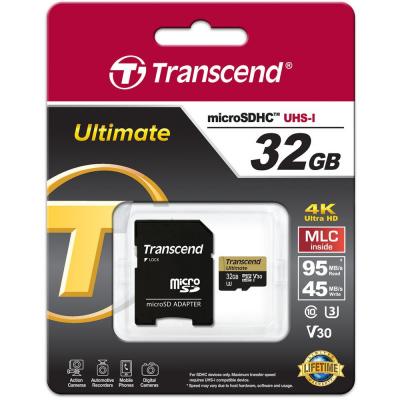 Карта пам'яті Transcend 32GB microSDHC class 10 UHS-I U3 MLC (TS32GUSDU3M) - зображення 4