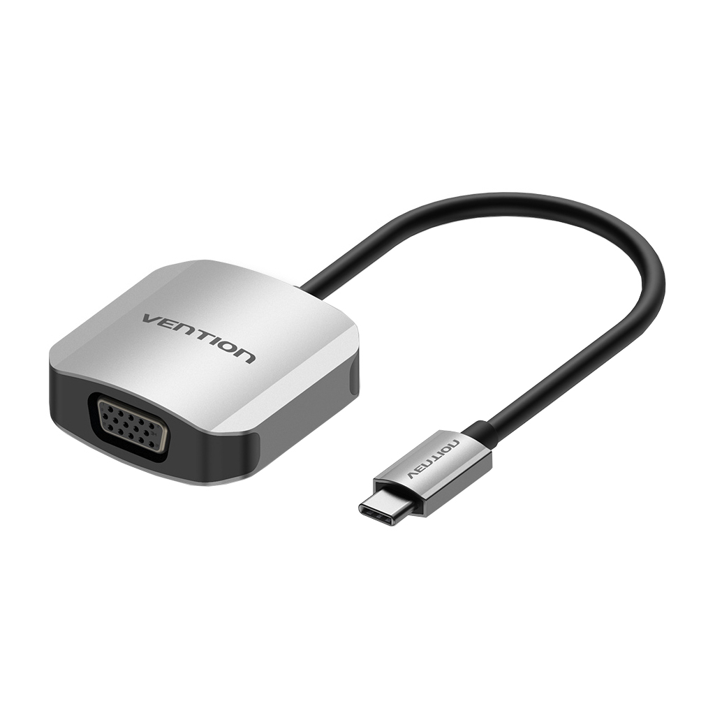 Перехідник USB3.1 Type-C to VGA (F) 0.15m 1080p 60Hz Vention (TDFHB) - зображення 1