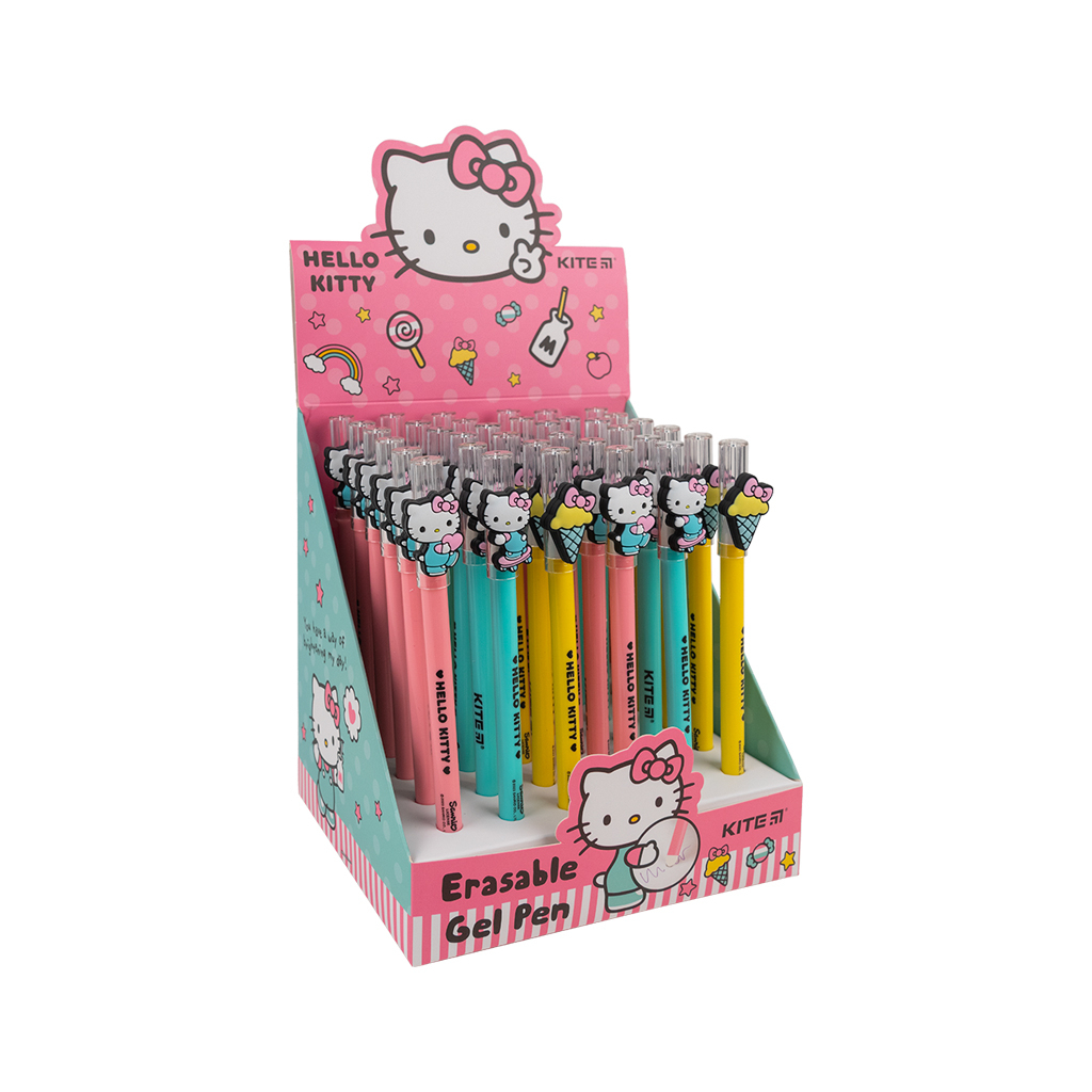 Ручка гелева Kite пиши-стирай Hello Kitty, синя в асортименті (HK23-352) - зображення 2
