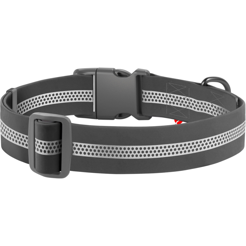 Нашийник для тварин WAUDOG Waterproof пластиковий фастекс XXL Ш 40 мм Д 46-70 см сірий (251011) - зображення 2