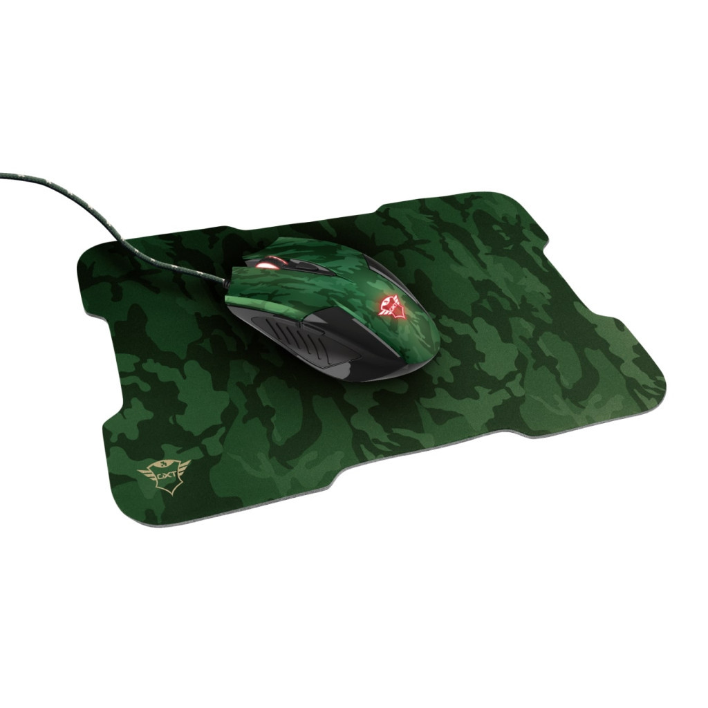 Мишка Trust GXT 781 Rixa Camo Mouse & Pad USB Camouflage (23611) - зображення 1