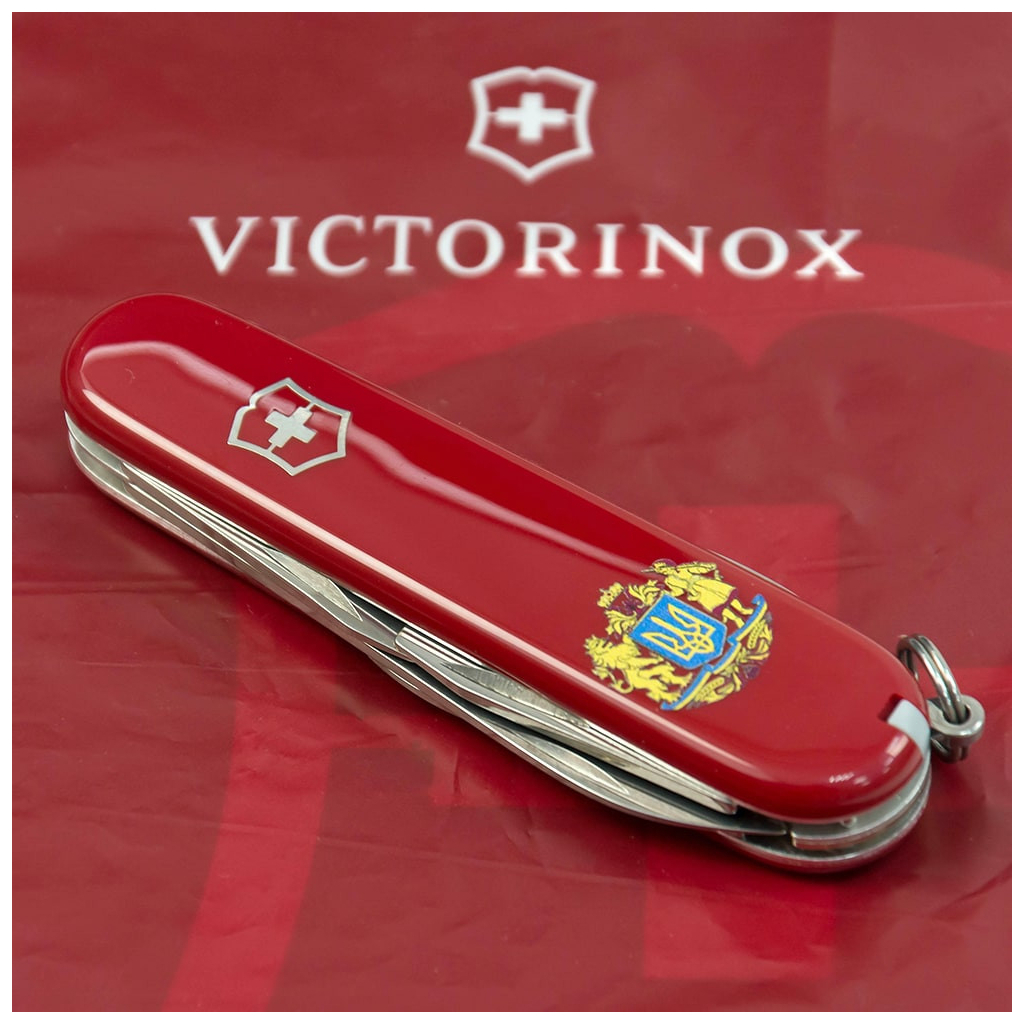 Ніж Victorinox Spartan Ukraine Red "Великий Герб України" (1.3603_T0400u) - зображення 3