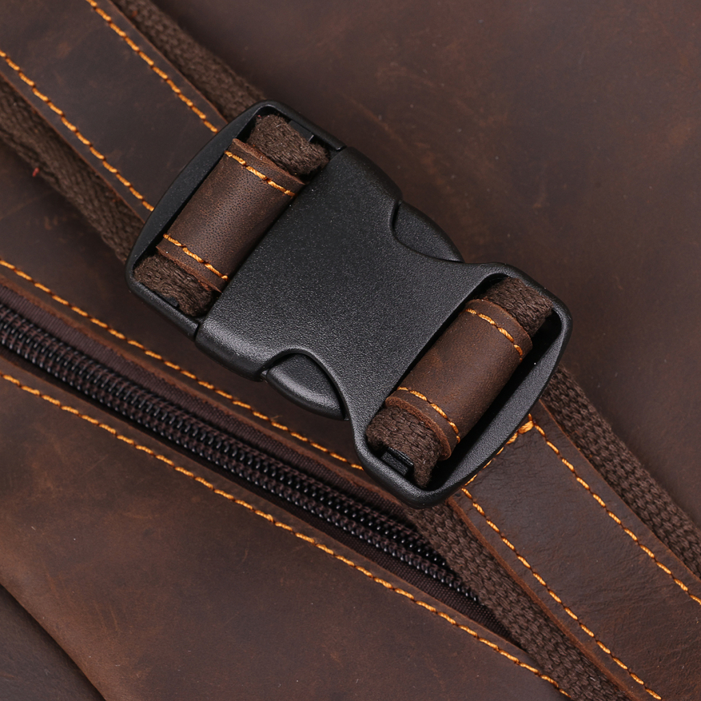 Сумка Vintage Шкіряна чоловіча вінтажна через плече Коричнева (20373) - зображення 9