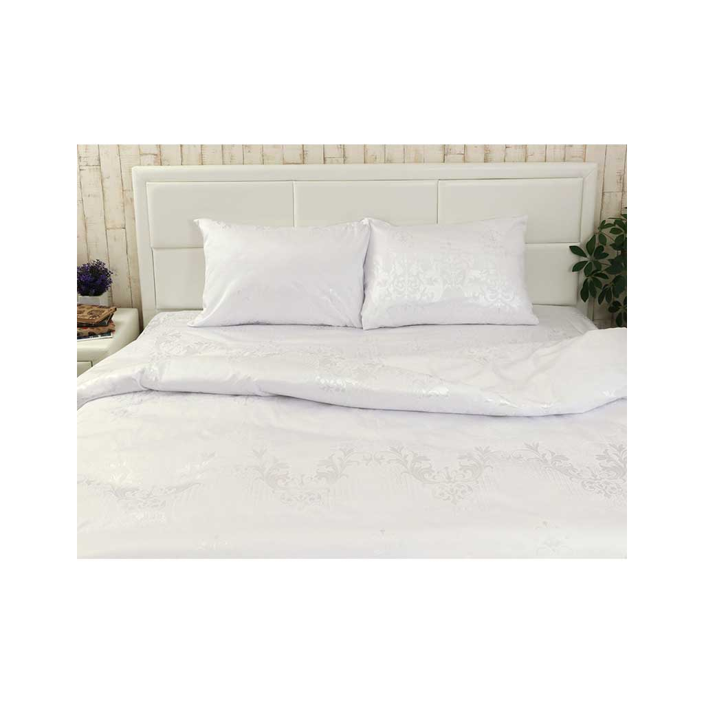 Постільна білизна Руно АЖ Біла сатин набивна полуторна (1.137АЖ_БілийА) - зображення 4