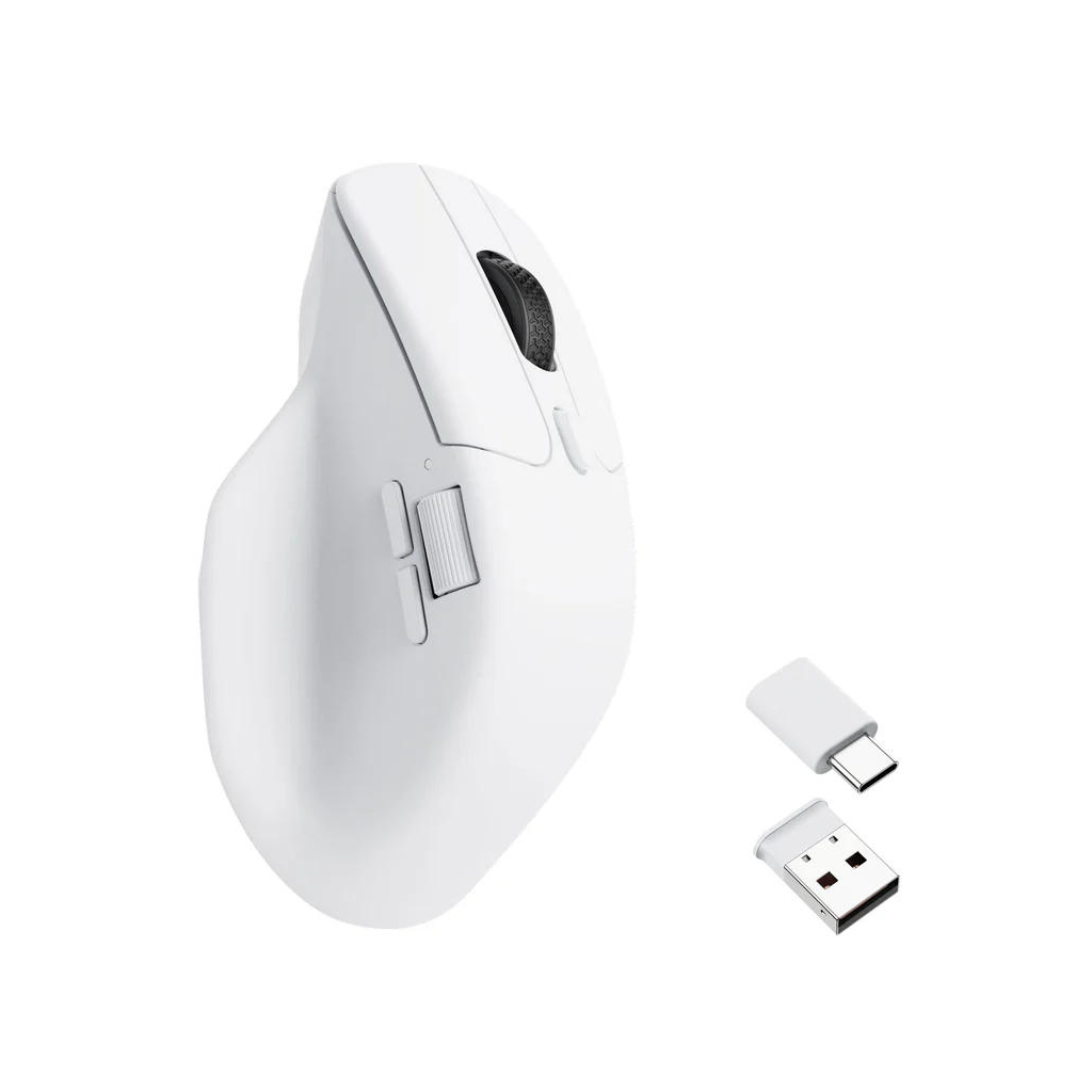 Мишка Keychron M6 Wireless/Bluetooth/USB White (M6-A3) - зображення 7