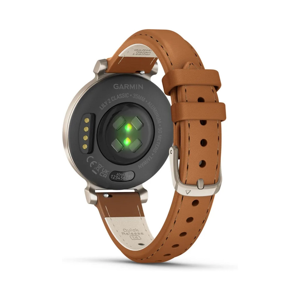Смарт-годинник Garmin Lily 2 Classic, Cream Gold/Tan (010-02839-02/010-02839-60) - зображення 6