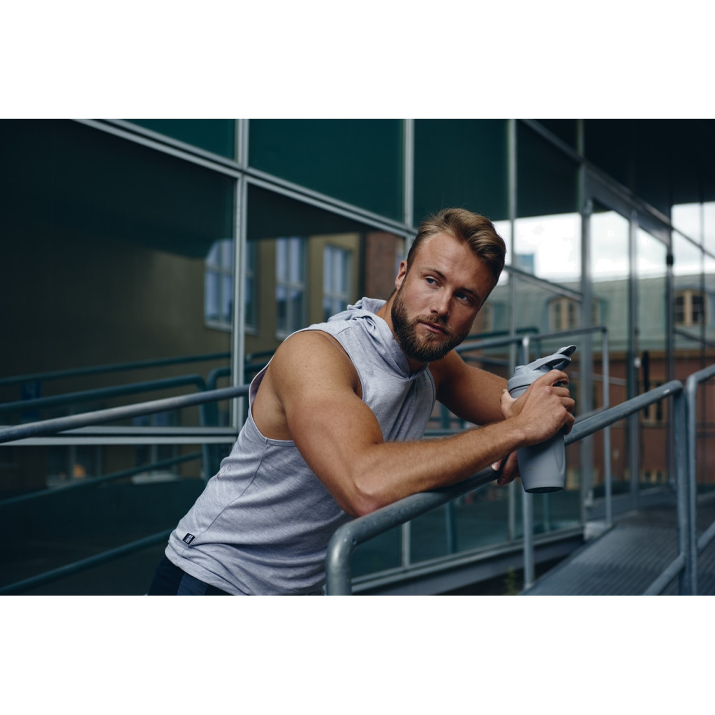 Шейкер спортивний SmartShake Reforce Stainless Steel 30oz/900ml Gray (11150003) - зображення 5