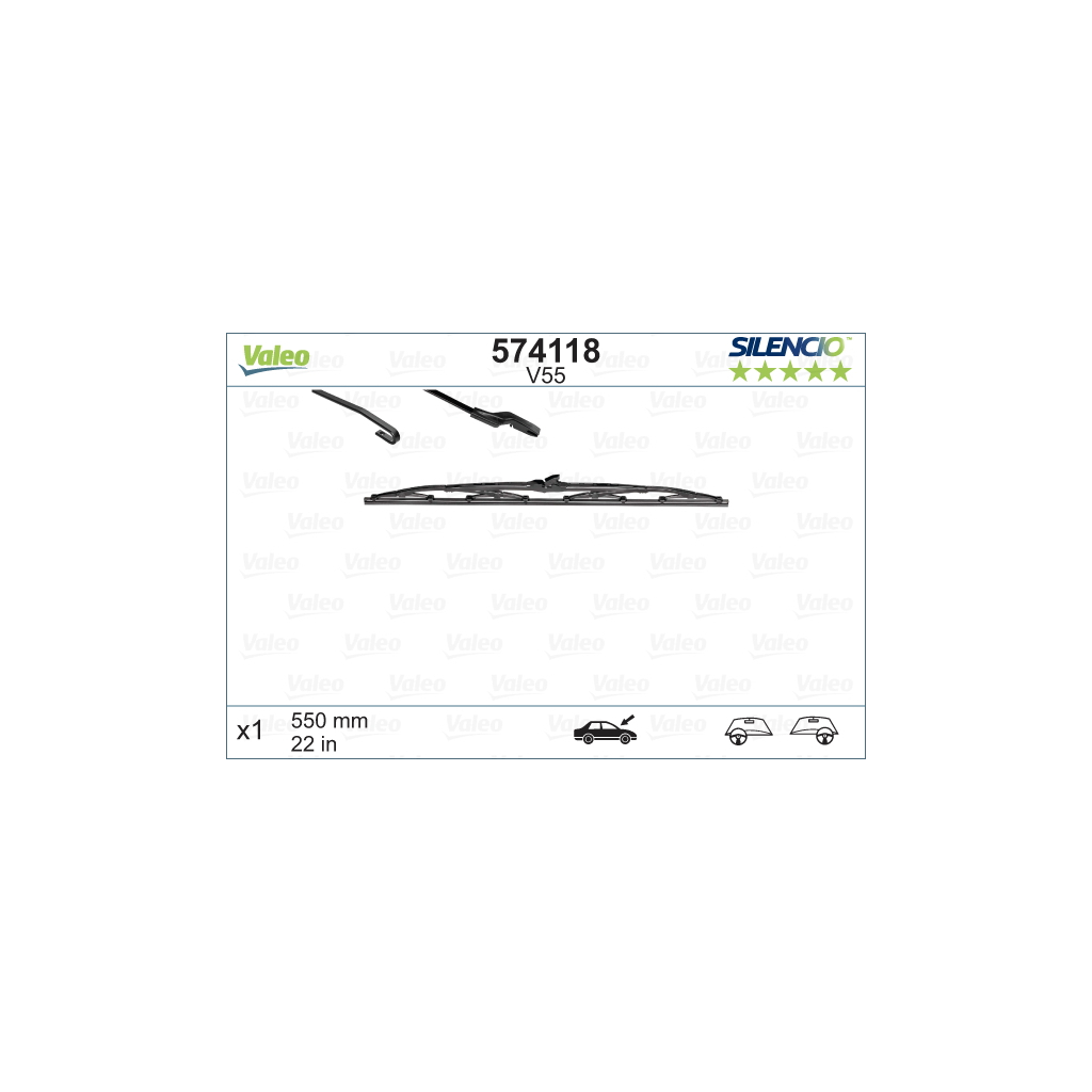 Щітка склоочисника Valeo 574118 - зображення 1