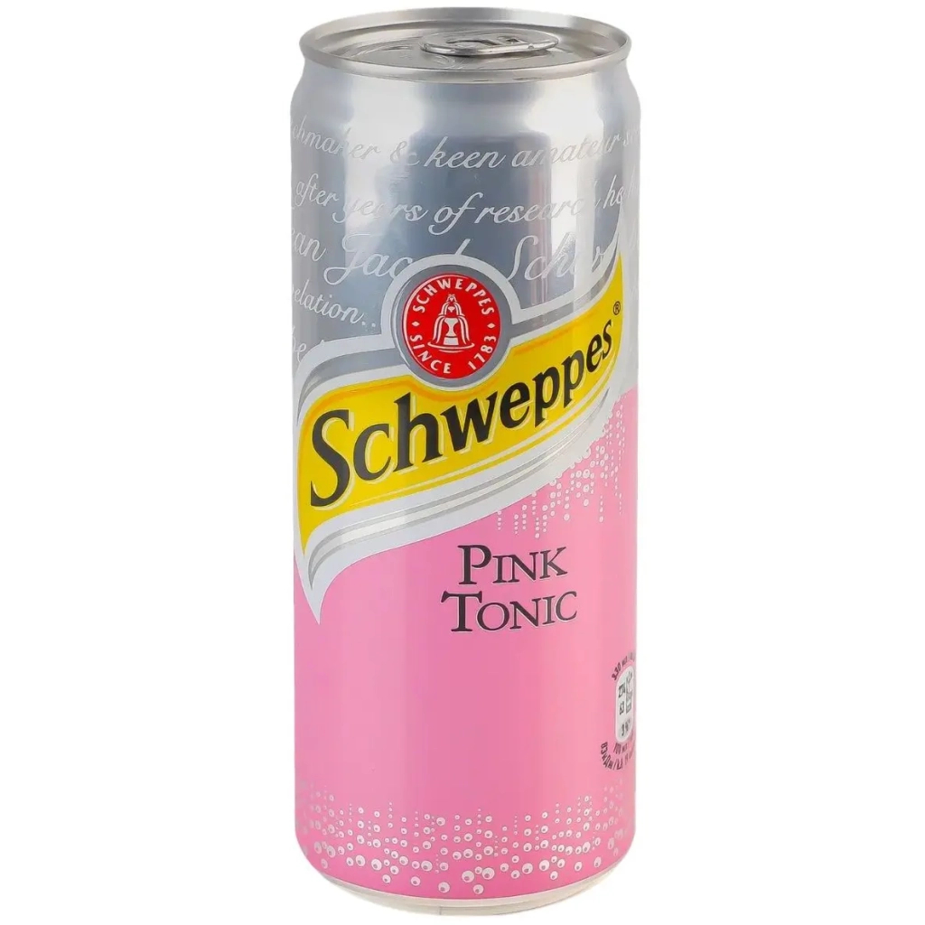 Напій Schweppes Pink Tonic Безалкогольний сильногазований 330 мл (5449000303615) - зображення 1