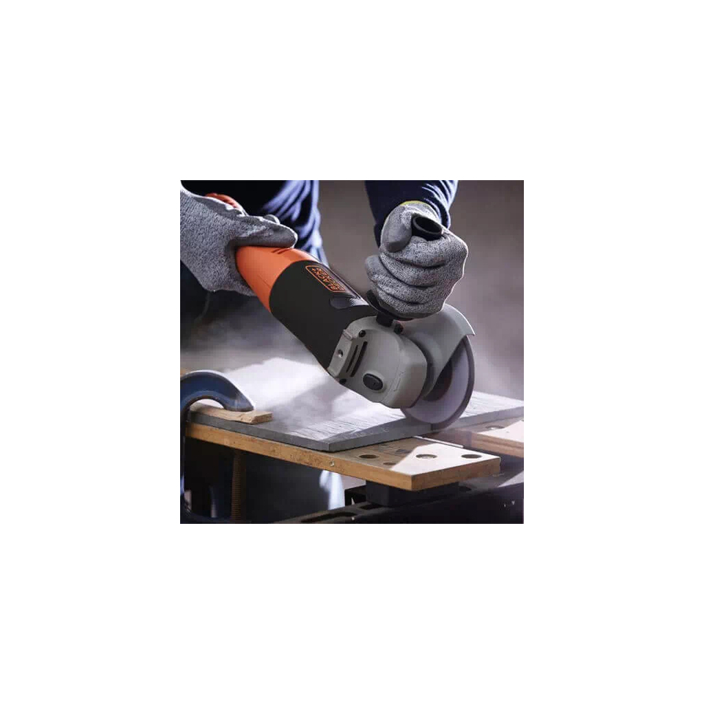 Шліфувальна машина Black&Decker 1200 Вт, 11000 об/хв, d=125 мм (KG1202) - зображення 4