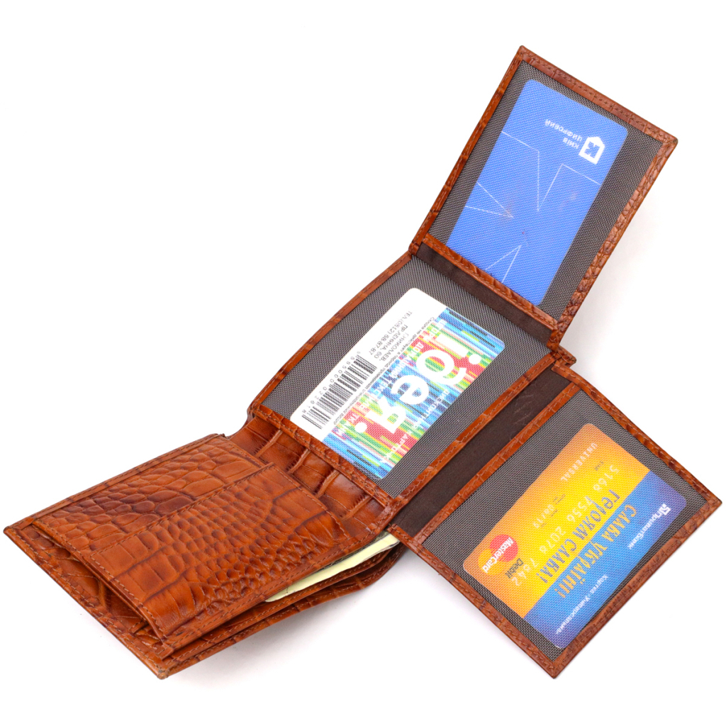 Гаманець Canpellini З натуральної шкіри Коричневий (21574) - зображення 7