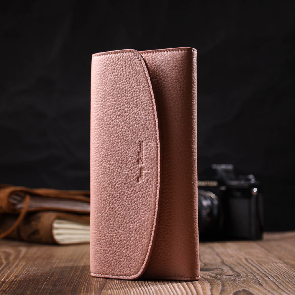 Гаманець Tony Bellucci З натуральної шкіри Пудровий (21963) - зображення 8