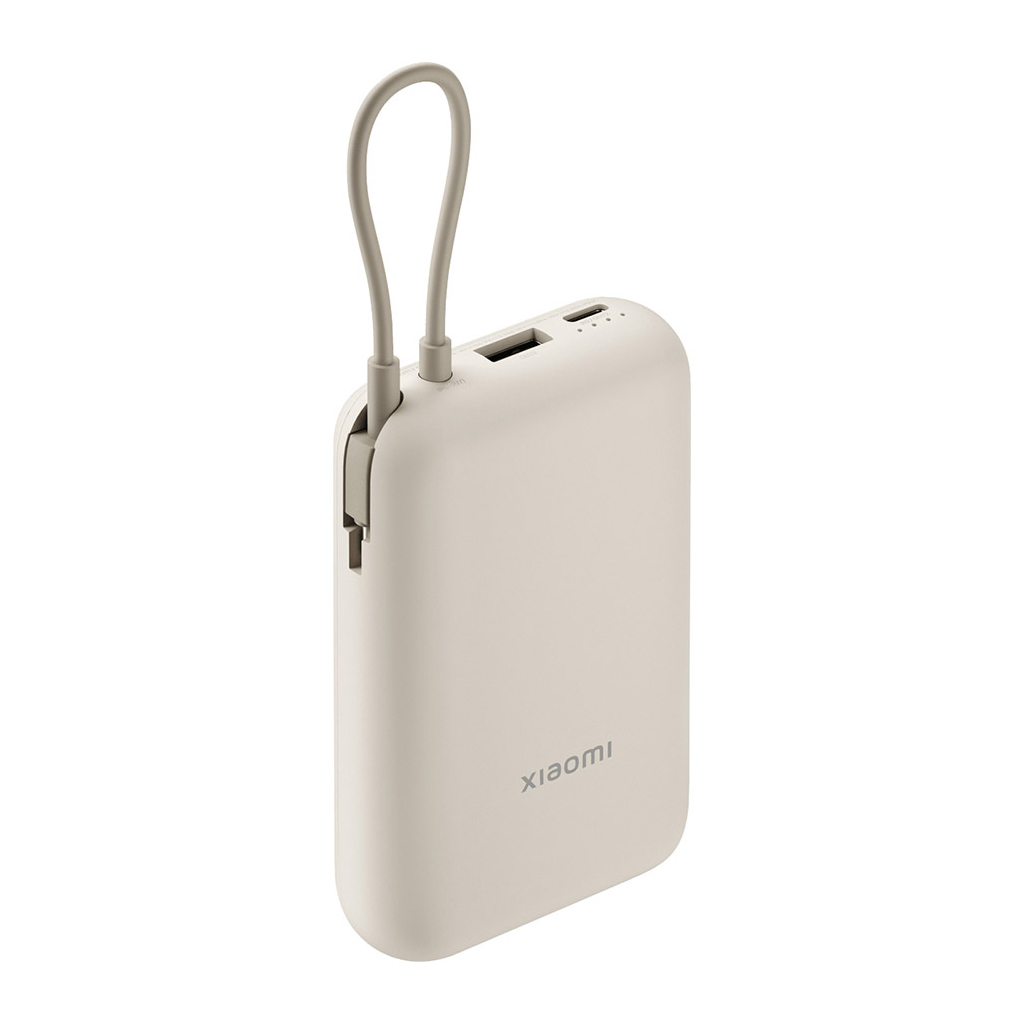 Батарея універсальна Xiaomi 10000mAh 22.5W, Integrated Cable, beige (BHR9072GL) - зображення 2
