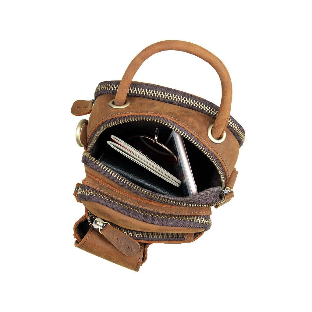 Сумка Vintage Коричнева (14416) - зображення 11