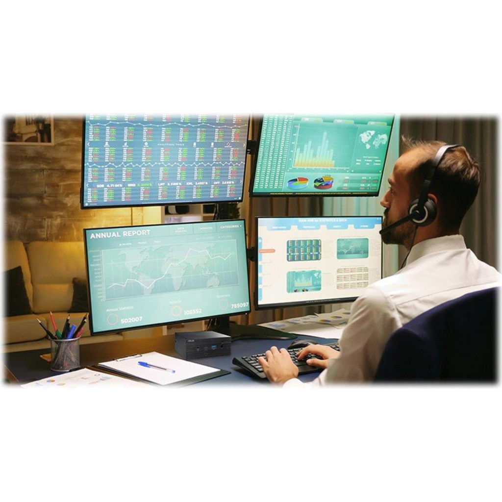 Комп'ютер ASUS PN51-S1-B3324AD MFF / Ryzen3 5300U, 8GB, F256GB, WiFi, W11P (90MS02A1-M003H0) - зображення 12