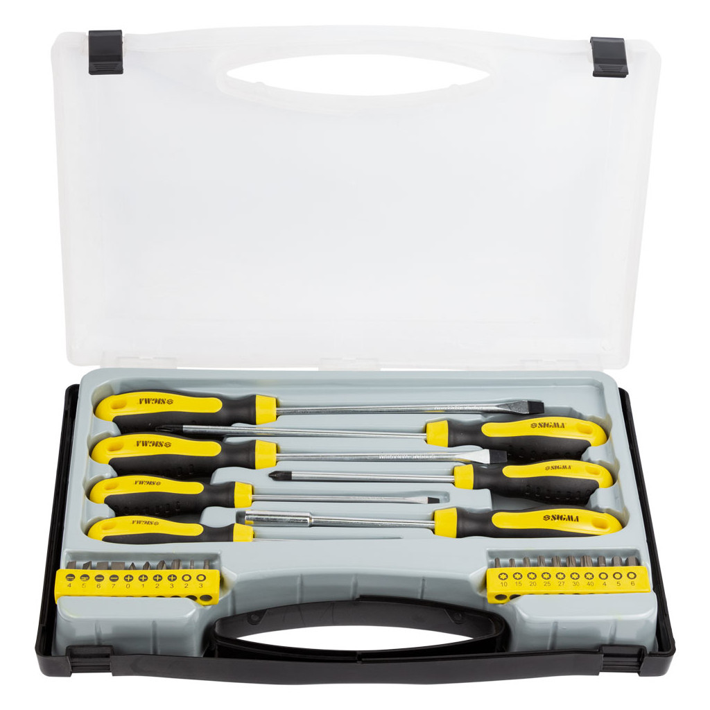 Набір викруток Sigma з бітами 27шт CrV (кейс) (4001061) - зображення 2