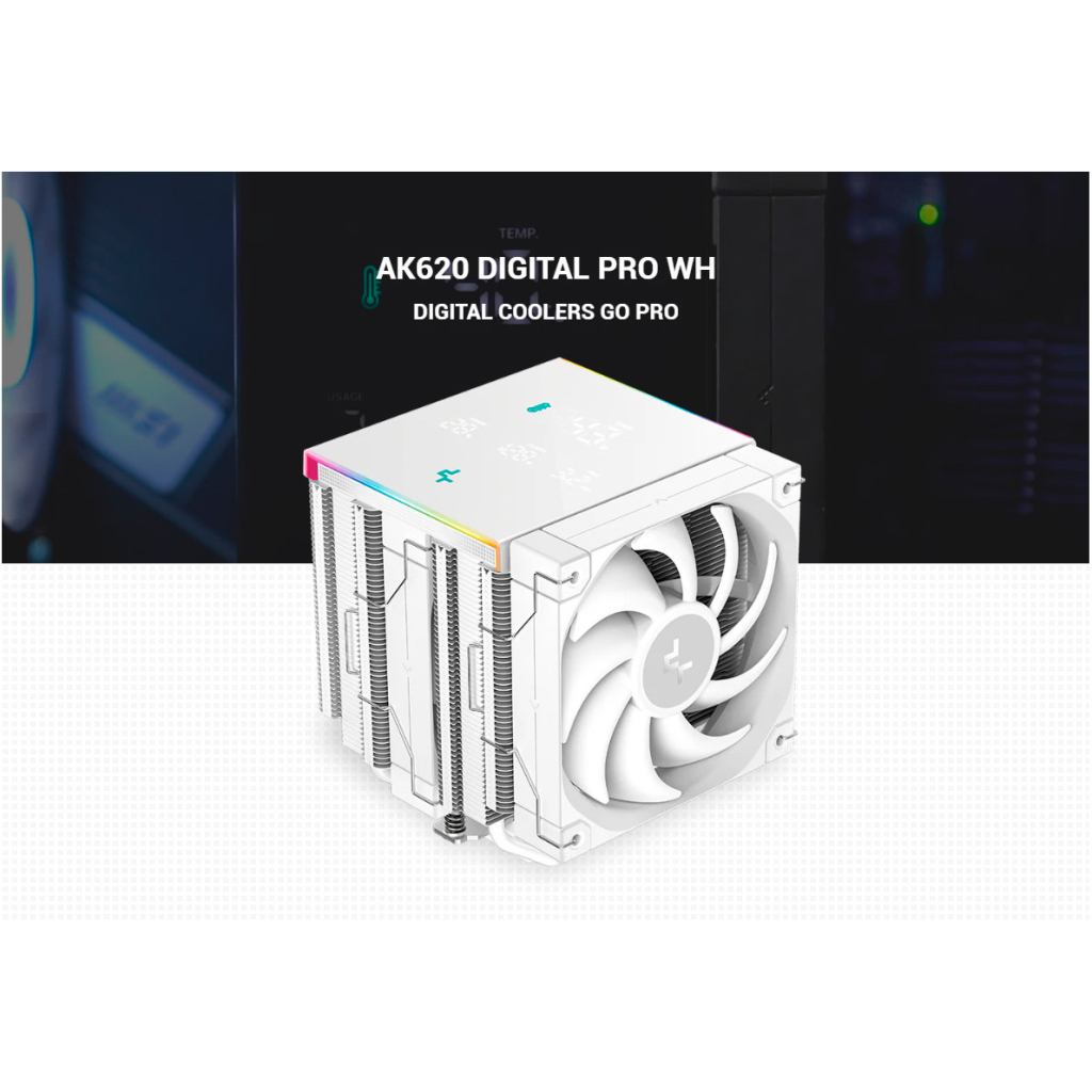 Кулер до процесора Deepcool AK620 Digital Pro White (R-AK620-WHAPMN-G) - зображення 11