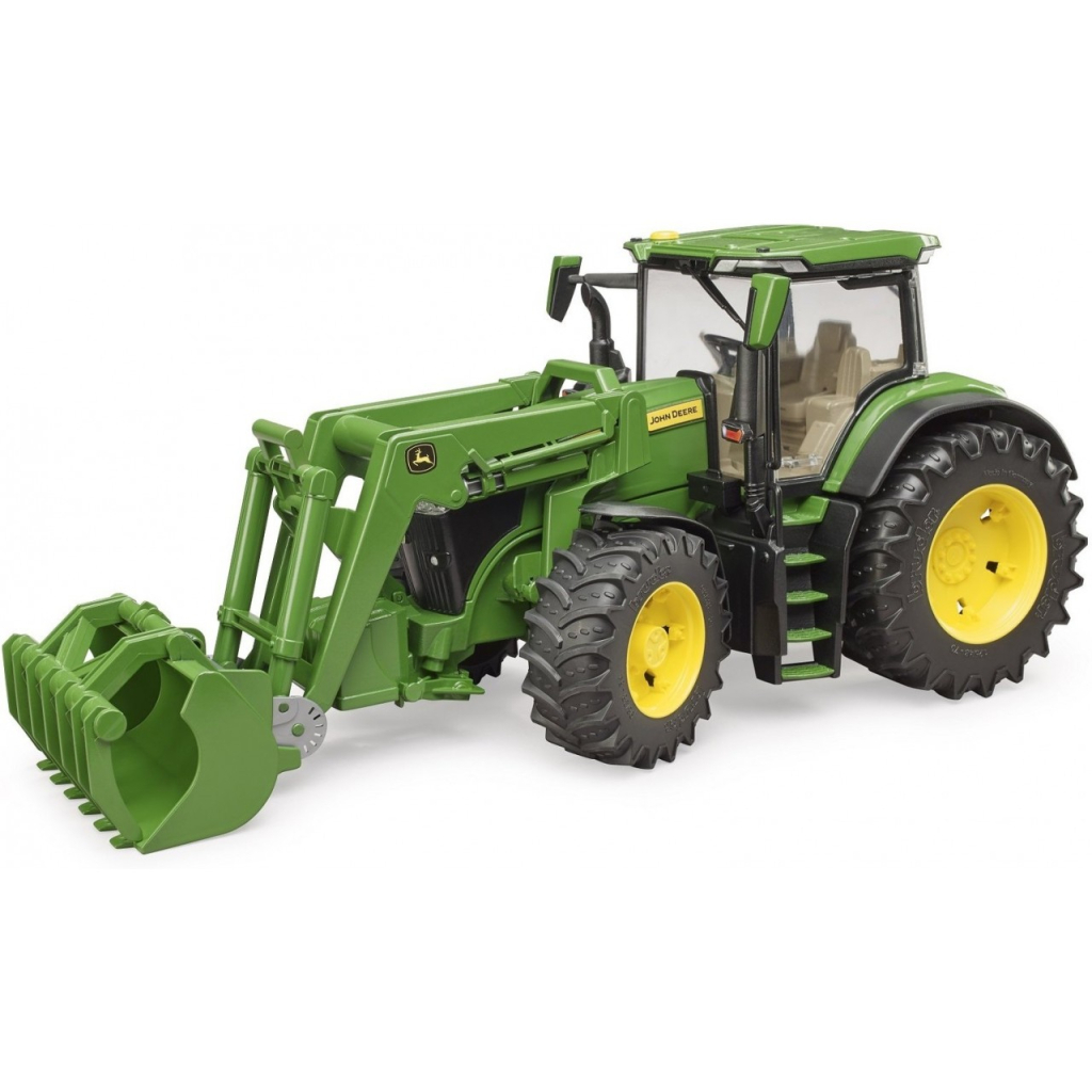 Спецтехніка Bruder трактор John Deere 7R 350 з навантажувачем (03151) - зображення 3