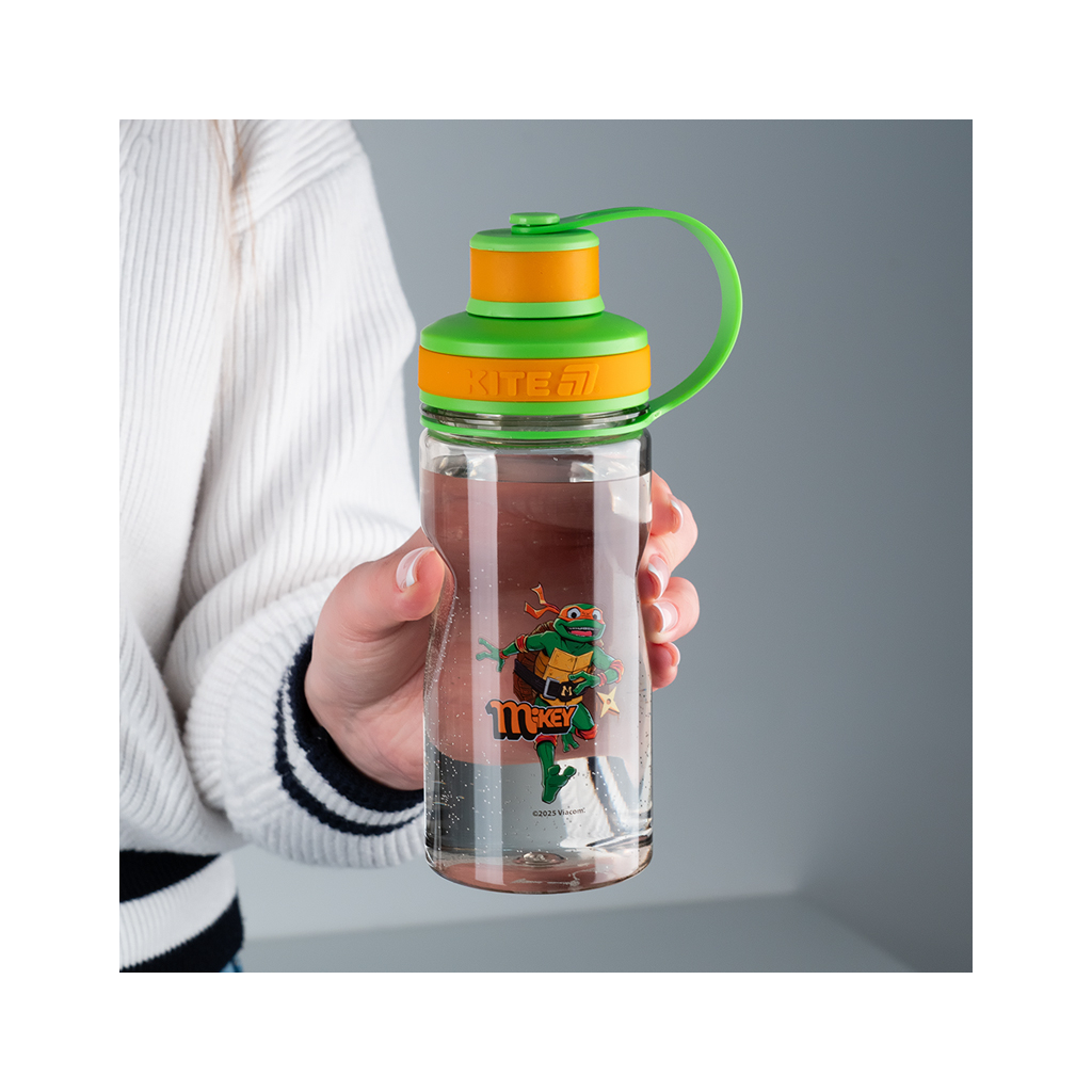 Поїльник-непроливайка Kite Ninja Turtles 500 мл, сіра (NT25-397) - зображення 7