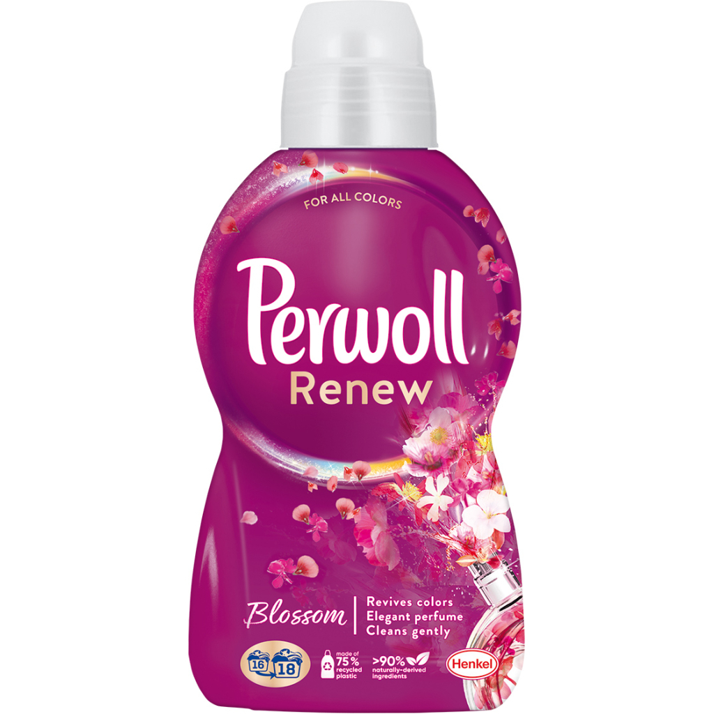 Гель для прання Perwoll Renew Blossom Відновлення та аромат 990 мл (9000101580419) - изображение 1