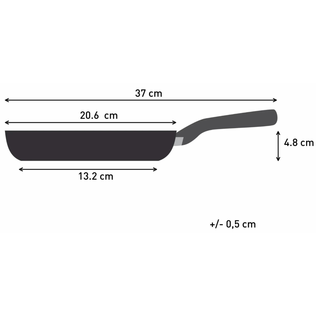 Сковорода Tefal Hard Stone 20 см, алюміній, бакеліт, сірий (D4560253) - зображення 3