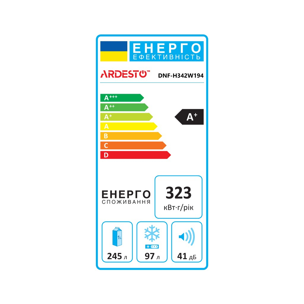 Холодильник Ardesto DNF-H342W194 - зображення 3