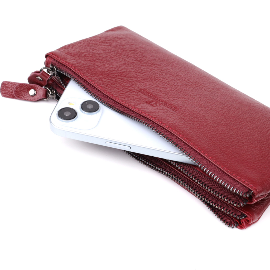 Гаманець ST Leather Шкіряний Бордовий (23108) - зображення 8