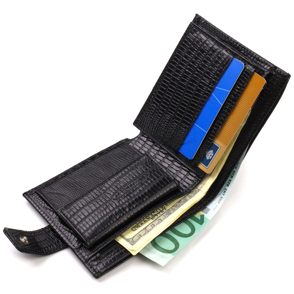 Гаманець Canpellini З натуральної шкіри Чорний (21771) - зображення 5