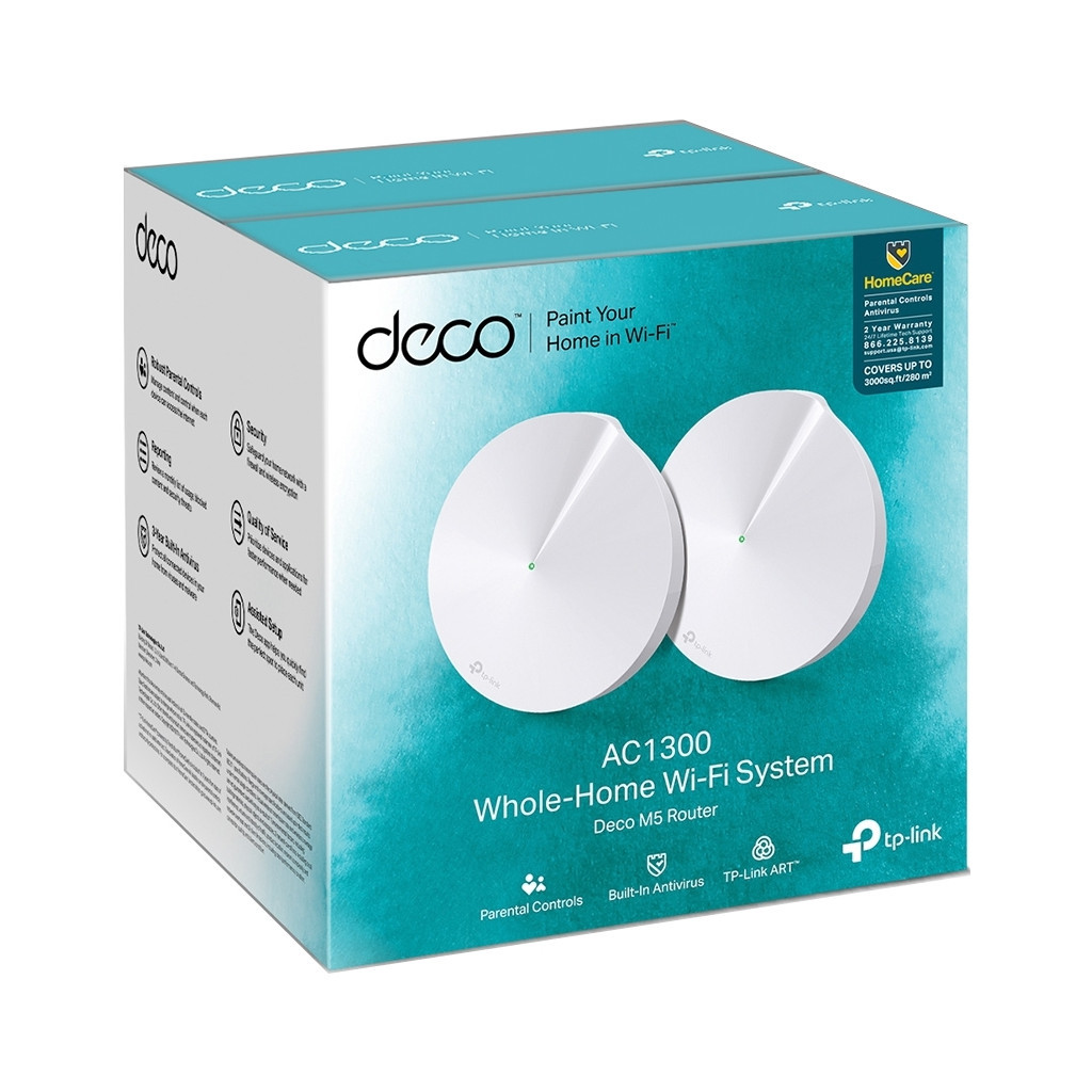 Точка доступу Wi-Fi TP-Link DECO-M5-2-PACK - зображення 8