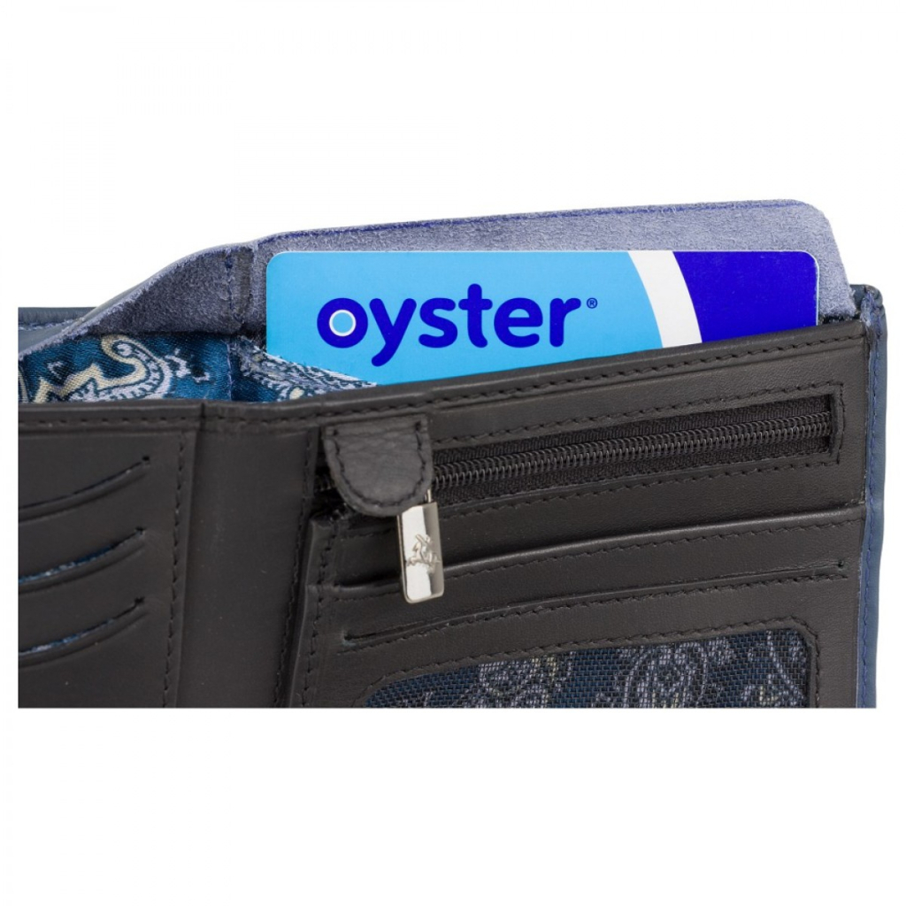 Гаманець Visconti VSL33 TAP-N-GO з RFID Steel Blue-Black (VSL33 BL/BLK) - зображення 6