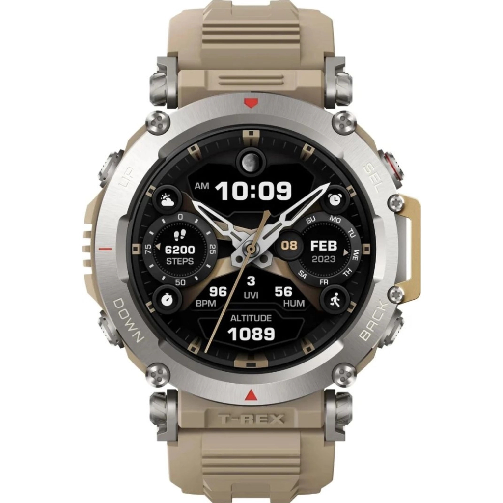 Смарт-годинник Amazfit T-Rex Ultra Sahara (W2142EU2N) бежевий (1066609) - зображення 3